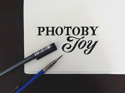 Logo Original Lettering design graphic identity joy lettering logo photography type typography