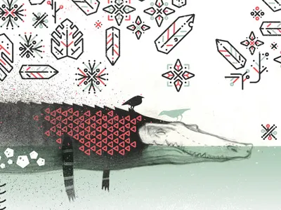 Crocodile Dribble illustration