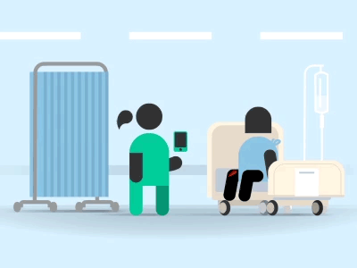 Hospital Ward, scene animation tutorial vector video