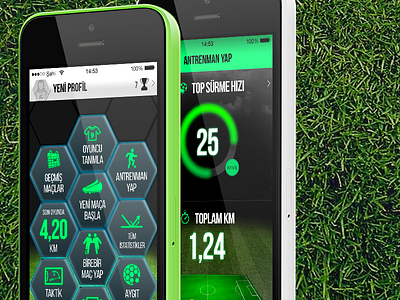 Smart Soccer Ball Application Design akıllı futbol topu football ios app mobile app soccer statics