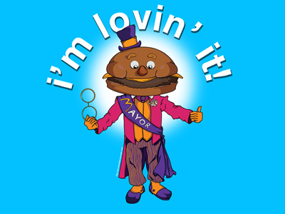 McDonald's - Mayor McCheese advertising character design cheese burger cheeseburger classic hamburger mayor mccheese mcdonalds retro vintage