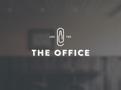 The Office logo bar beer bottle concept icon logo office paperclip