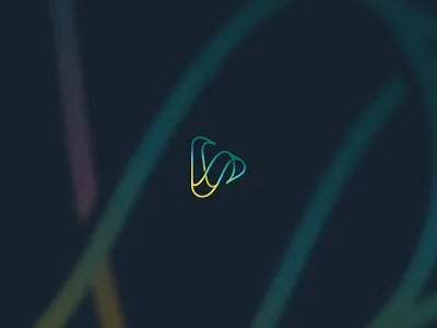 A simple letter play button digital letter lines play video