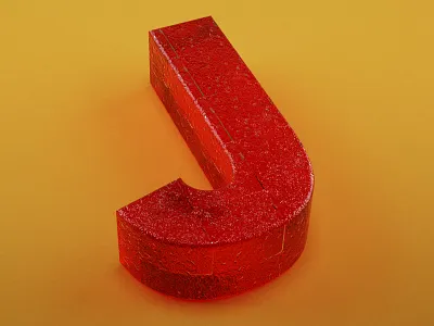 J Is For Jello 3d design food illustration