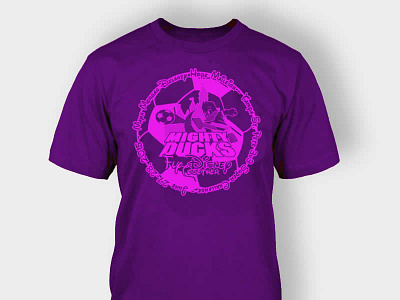 Ducks Tee apparel design disney mighty ducks shirt team