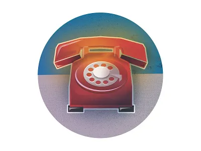 Icon Set (5 of 5) icon iconography illustration phone redphone texture vector vectorillustration