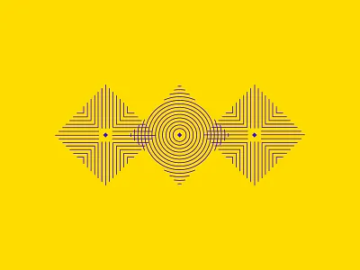 Focus diamond focus line art ripple work in progress