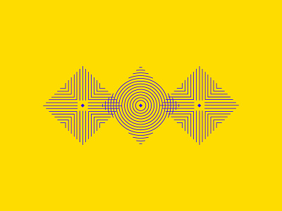 Focus diamond focus line art ripple work in progress