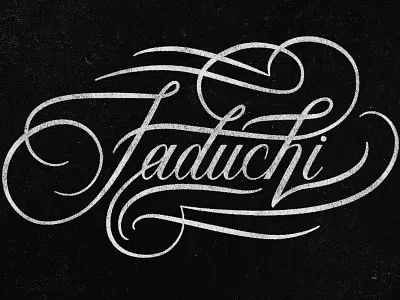 Faduchi Script calligraphy flourish handlettering lettering script type vector