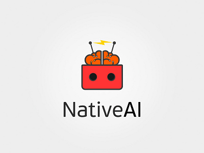 Rejected variant brain icon logo nativeai rejected robot