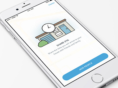 Share ETA app eta flat gps illustration illustrator mobile navigation ui