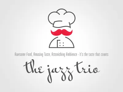 The Jazz Trio Logo identity logo