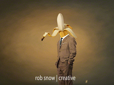 Peeled abstract banana business edible fruit jacket man peel suit surreal yellow