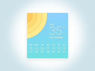 Weather Widget Rebound homepage rondesign site ui ux web