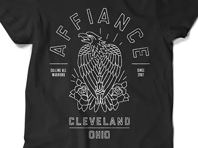 Affiance eagle apparel bands clothing graphic merch merchandise t shirt