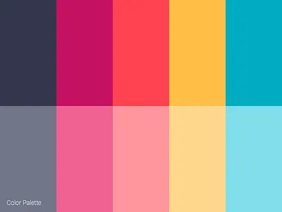 Color Palette color colors material modern palette schema scheme