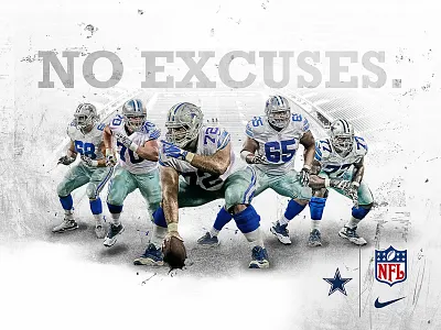 Dallas Cowboys Finish The Fight O-Line cowboys dallas design football nfl nike retouching sports