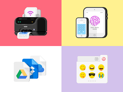 Digging the style deeper doc docs documents icon icons illustrations ipad printer smile smileys tablet