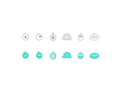 Alien Nation Icons 1px aliens app fun icon icons set ufo vector