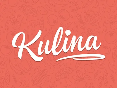 Kulina Logo food foodies kitchen logo meal vegetable