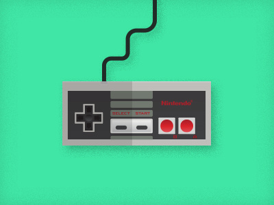 RIP Satoru Iwata controller illustration nes nintendo texture vector