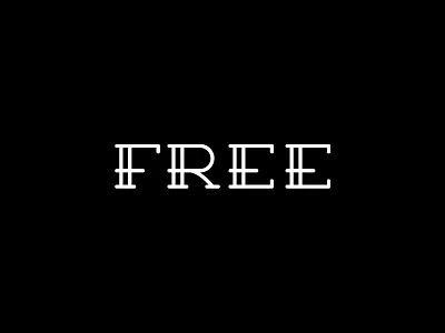 F R E E clean custom face font knuckles minimal serif tattoo type typeface typography