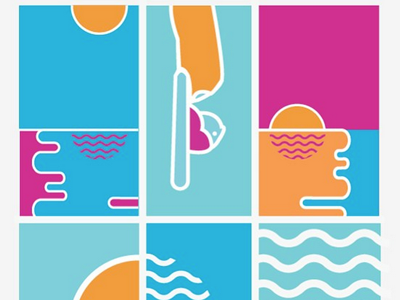 Swimming Hole Poster swimming