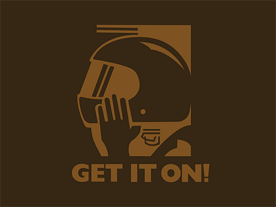 Get it on! graphic helmet motorcycle