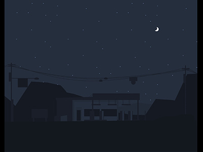 shot 1 desert gas illustration moon mountaine mystic night star station
