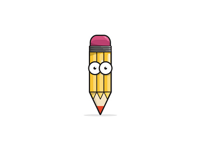 Pencil cartoon drawing fun graffiti lemot pencil vector