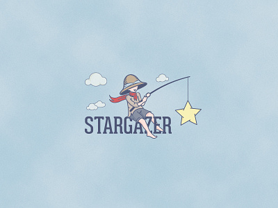 Stargazer creative design dreamer illustration me proud redscarf selfportrait stargazer winning
