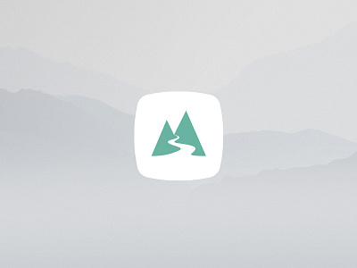 Traillust Avatar slightly tweaked branding icon illustration logo logomark mountains vector