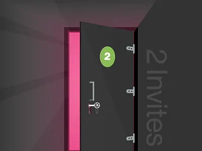 2 Dribbble Invites draft dribbble giveaway invitation invite