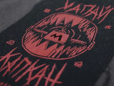 HAPAJ x KAPKAN LABEL hapaj illustration label linocut