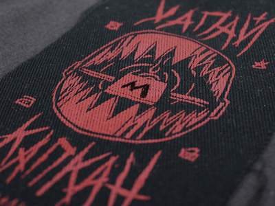 HAPAJ x KAPKAN LABEL hapaj illustration label linocut