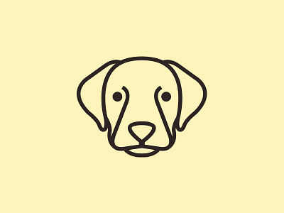 Labrador Retriever Logo animal care clean design dog logo template dog training academy doggie rescue line logo logotype identity paw pet shop sweet puppy vector icon veterinary clinic