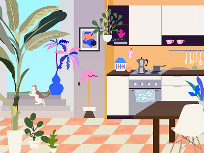 kitchen art cat home kitchen plants veroescalante