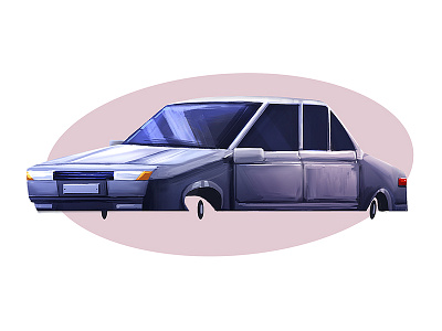 Car Symbol WIP car design digital drawing illustration painting