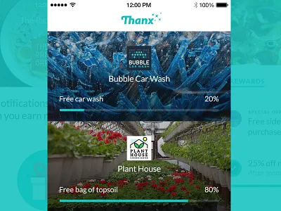Designing the new Thanx App (blog post) android blog design ios list merchants mobile redesign thanx ui