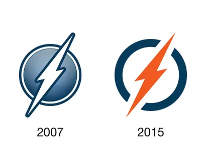 Blitz Media Design old vs new blitz media design lightning bolt logo