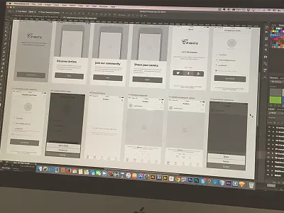 wireframe Artboard app artboard design flat iphone login mockups ui ux wireframe