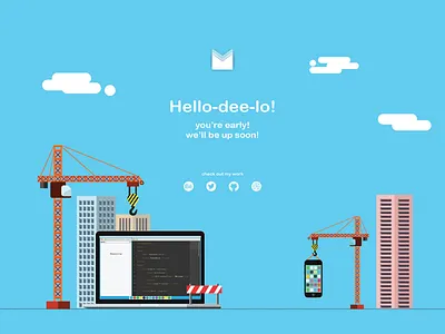 Under Construction construction flat website