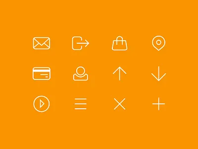 Eye Heart World Iconset card email icons iconset login marker play ui user ux