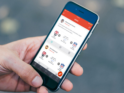 Football League App football iphone league soccer sports tabs ui