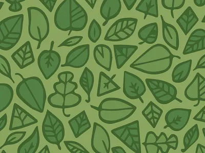 Leaf Pattern green illustration leaf natural nature organic pattern