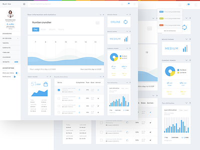 Hyper App - home page admin app branding dashboard envato grad graphs landing logo typography ui