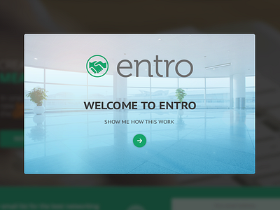 Introduction Web Page branding email entro. flat followup interface introduction layout ui ux website