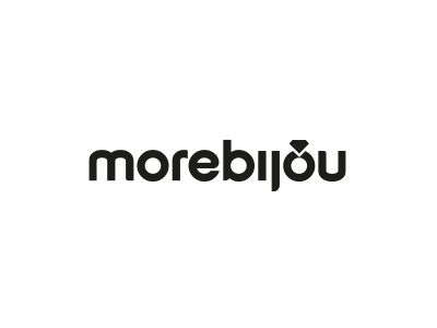 morebijou bijou diamond jewellry logo logotype more ring store typography