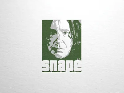 Snape art digital art harry potter illustration poster print severus snape