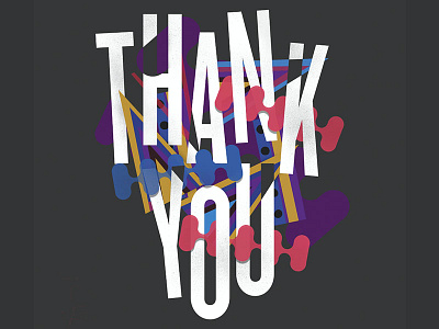 Thank You Lettering african grateful hip hop illustration lettering thank you